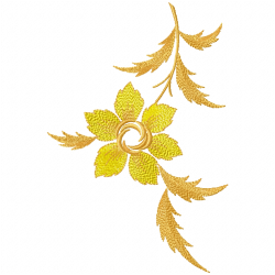 Flowers And Tree Embroidery Design 12